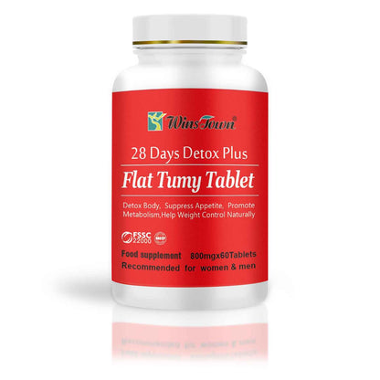 כדורים לבטן שטוחה – 28 Day Detox Plus Flat Tummy Tablet