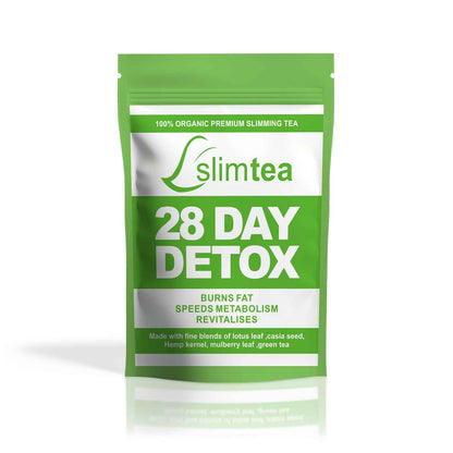 Slim Tea Tox – תה דטוקס אורגני ל־28 יום להרזיה וחילוף חומרים – אריזה
