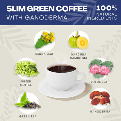 קפה להרזיה – קפה ירוק Slim Green Coffee עם גנודרמה | קפה מרזה לירידה במשקל