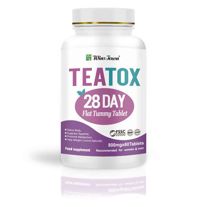 טבליות תיטוקס לבטן שטוחה – TEATOX ל־28 יום