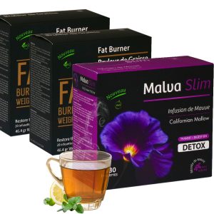 באנדל 1x Malva Slim + 2x Fat Burner + משלוח עם שליח חינם