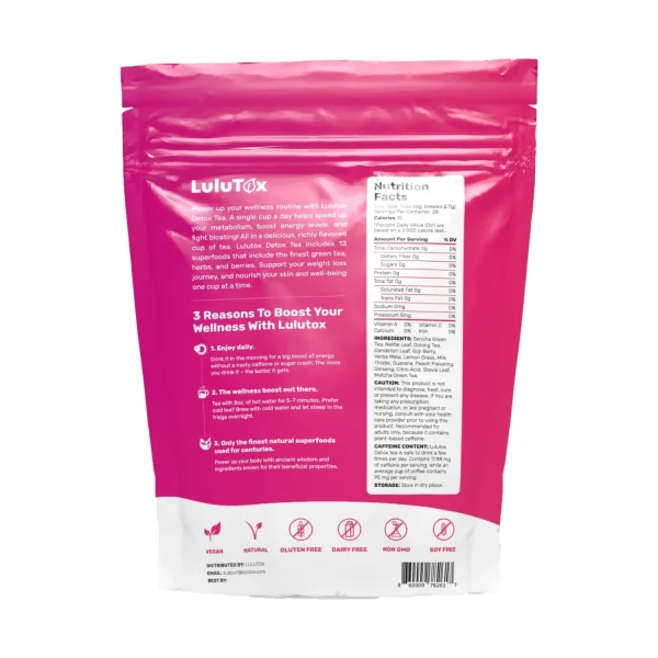 ⁦LULUTOX – לולוטוקס תה דיטוקס טבעי לניקוי הגוף והפחתת נפיחות⁩ – תמונה ⁦3⁩